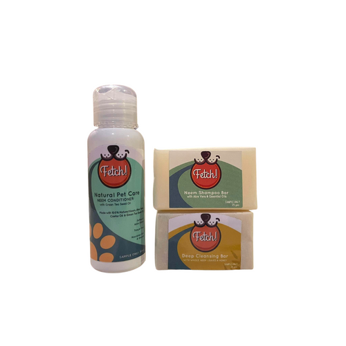 Fetch! Travel Set Cat and Dog Soaps and Conditioner - Anti Tick and Fleas - Fetch! Naturals